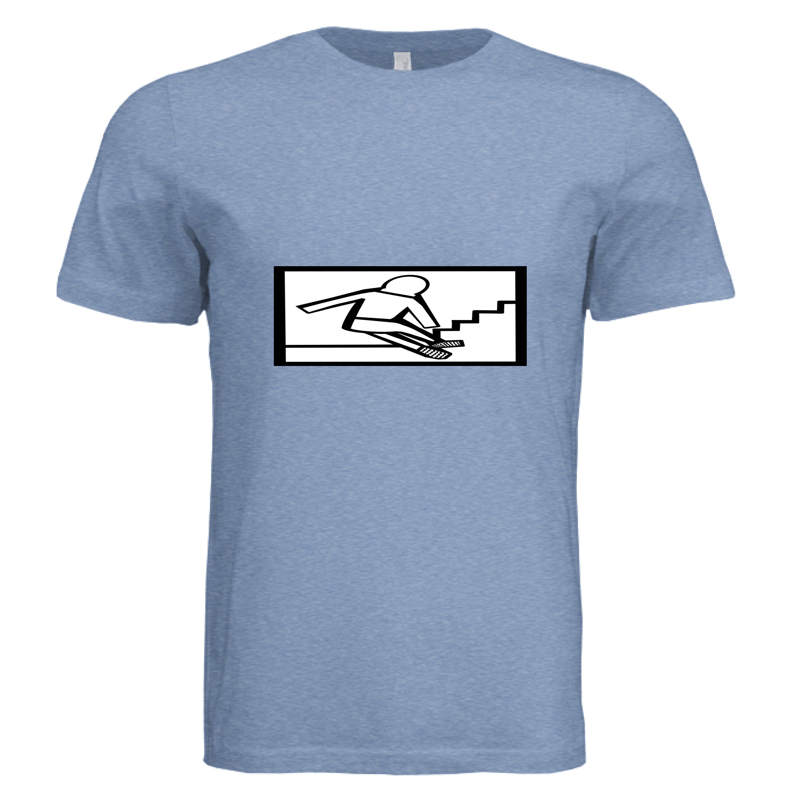 Solid Blue Triblend - FRONT