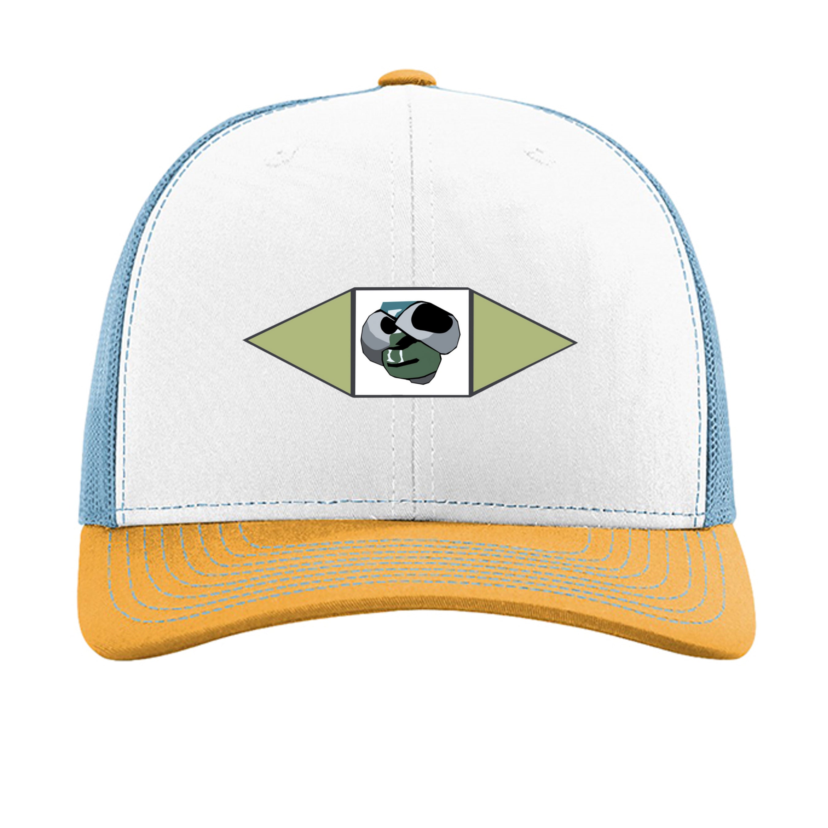 White/ Columbia Blue/ Yellow - 112 - FRONT